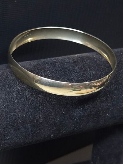 Vintage 1970s 1990s 9ct Solid Gold Bangle Bracelet 12.5g
