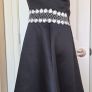 Heart & Soul Black & White Strapless Occasion Dress UK 12 Image 2