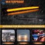 Dynamic LED Turn Signal Light Mirror Light for VW Golf Mk7, White & Amber Dual Colours Wing Mirror Indicator Light Replacement for VW Golf Mk7 7.5 7 Gti R (Smoked Lens) Image 5
