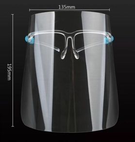 4 x Face Shield with glasses frame. Free post