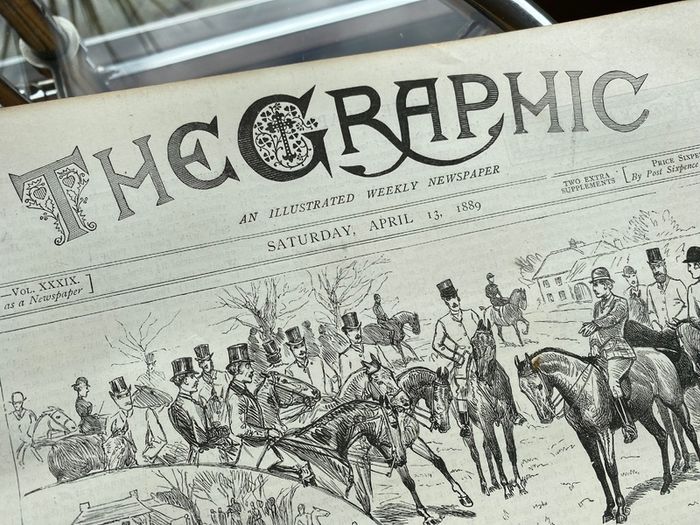 750 bound pages 1889 Graphic Magazine