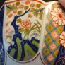 9" Vintage Japanese Armani Lotus Flower Vase Image 7