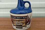 1980s Lambs Navy Rum HMS Victory ceramic crock jug barware