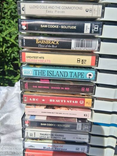 71 Music Cassette Tapes Plus Original Rack