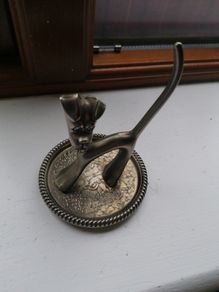 Vintage Sega Silver Plated Ring Holder