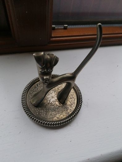 Vintage Sega Silver Plated Ring Holder