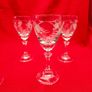 Vintage Duiske Handcut Crystal sherry/liquor stemmed glasses Image 2