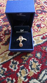 Swarovski Crystal Laser Golden Yellow Ring