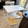 white table with  matching 4 chairs Image 2