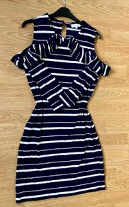 Navy/White stripe dress