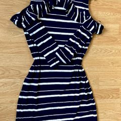 Navy/White stripe dress
