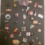 collection of over 100 Vintage Badges pin back from Volvic..Hollywood chewing gum..Fujicolor etc. Image 4