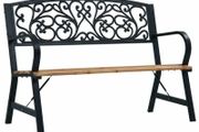 Garden Bench 120cm Wood Outdoor Patio - Free Delivery Nationwide