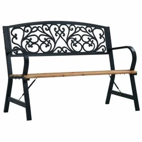 Garden Bench 120cm Wood Outdoor Patio - Free Delivery Nationwide