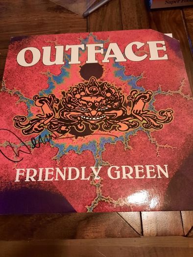 OUTFACE: Friendly Green  - LP 1992 - US Pressing (Autographed by Derrick Greene of Sepultura)
