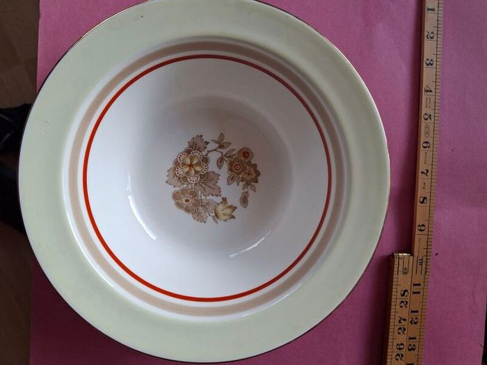 VINTAGE Large  Arklow POTTERY Bowl  With Gold Trim Arklow  POTTERY Wicklow