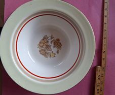 VINTAGE Large  Arklow POTTERY Bowl  With Gold Trim Arklow  POTTERY Wicklow