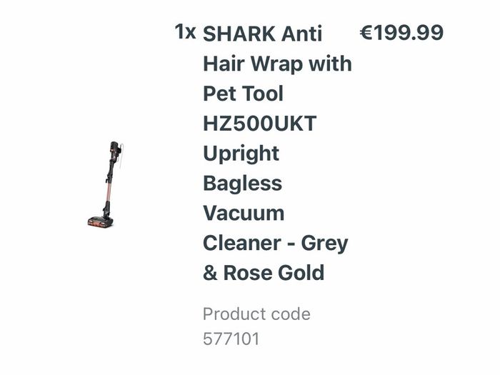 SHARK Anti Hair Wrap with Pet Tool HZ500UKT Upright Bagless Vacuum Cleaner - Grey & Rose Gold