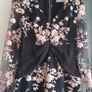 self - portrait  Midnight Floral Mesh Mini Dress Sz 14UK (Fit 12UK comfortably) - Rrp 425 (New) Image 2