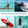 10FT 3M Paddle Boards For Adults Inflatable Stand Up Paddle Board 6 Inch Thick Surfboard Lightweight Non Slip EVA Deck SUP Board Complete Kit Red 300x76x15cm (FREE POSTAGE) Image 4