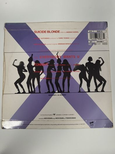 INXS Suicide Blonde 7 inch single