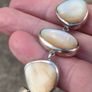 Art Deco Mother of Pearl Sterling Silver Bracelet Image 6