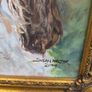 Original Susan Harper Oil Dog Portrait Primrose Framed 33.5 x 38.5 cm Image 2