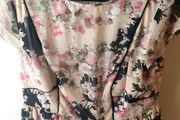 LOVE LABEL Peplum Flowery Top size18 BNWT