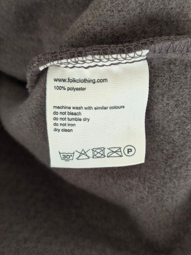 Folk Men's Greyson Waffle knit Mole Overshirt Size Large