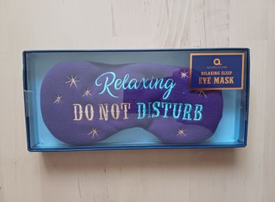 Aroma Home Lavender Sleeping Eye Mask Do Not Disturb NEW