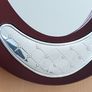 Serving Salver, Wood, Glass with Silver Trim Image 3
