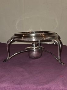 Antique Silver Plate Kettle Warmer