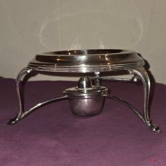 Antique Silver Plate Kettle Warmer