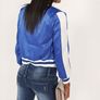blue satin look blazer fits sm Image 2
