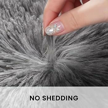 Rugs Living Room 140x200cm, Grey Area Rugs for Bedroom, Washable Anti Slip Large Shaggy Soft Rug Fluffy Modern Carpets Mat Beside Area Rug for Living Room Kids Room