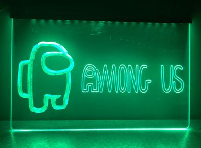 Green Among us Neon light