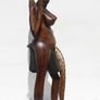 Handcrafted African Wooden Woman Sculpture Image 2