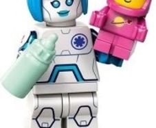 Lego 71046 nurse Android with baby pink astronaut, collectible mini figure series 26