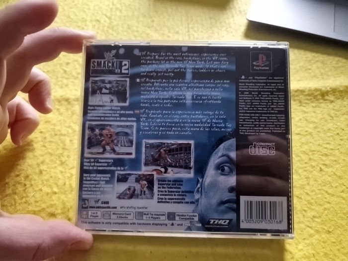 Smack Down 2 PlayStation1 Ps1 PlayStation2 Ps2 Games Original