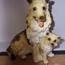 Sheltie Collie Dog Family Figurine Image 4