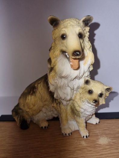 Sheltie Collie Dog Family Figurine