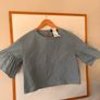 Max Mara top in lovely blue last season Image 2