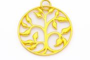 Gold Plated Silver Tree Of Life Pendant
