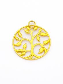 Gold Plated Silver Tree Of Life Pendant