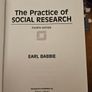 The Practice Of Social Research. By Earl Babbie. Large Volume Hardback In Good Condition. See Photos For Same. Image 6