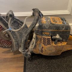 Partner K750 petrol powered concrete saw