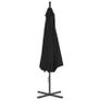 Cantilever Umbrella with Steel Pole 300 cm Black Image 2