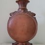 19th century handpainted terracotta moon vase Image 2