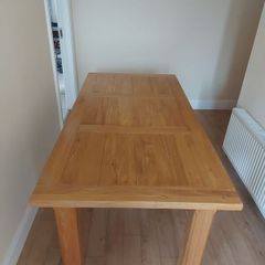 Solid oak table