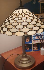 Tiffany Style Table Lamps& Uplighter Shade Set